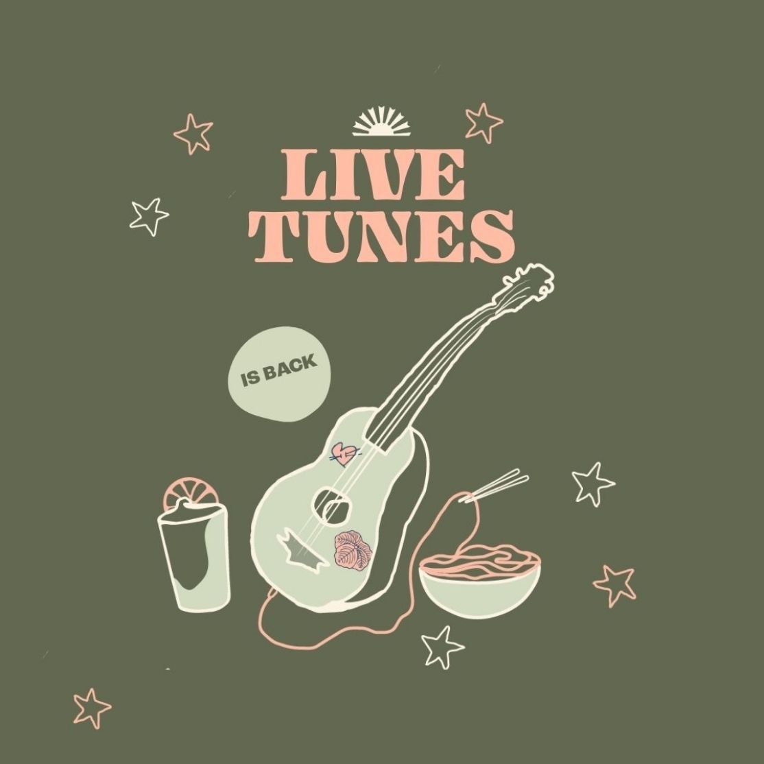 live tunes are back at loro domain - graphic guitar with ramen