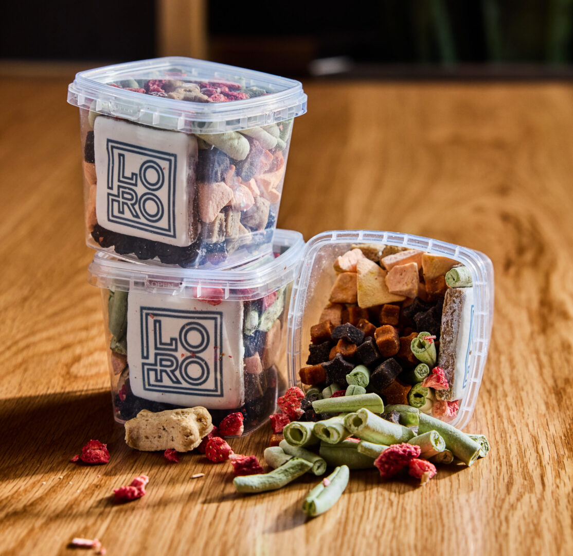 Box of dog treats for sale at Loro - a bark-cuterie box