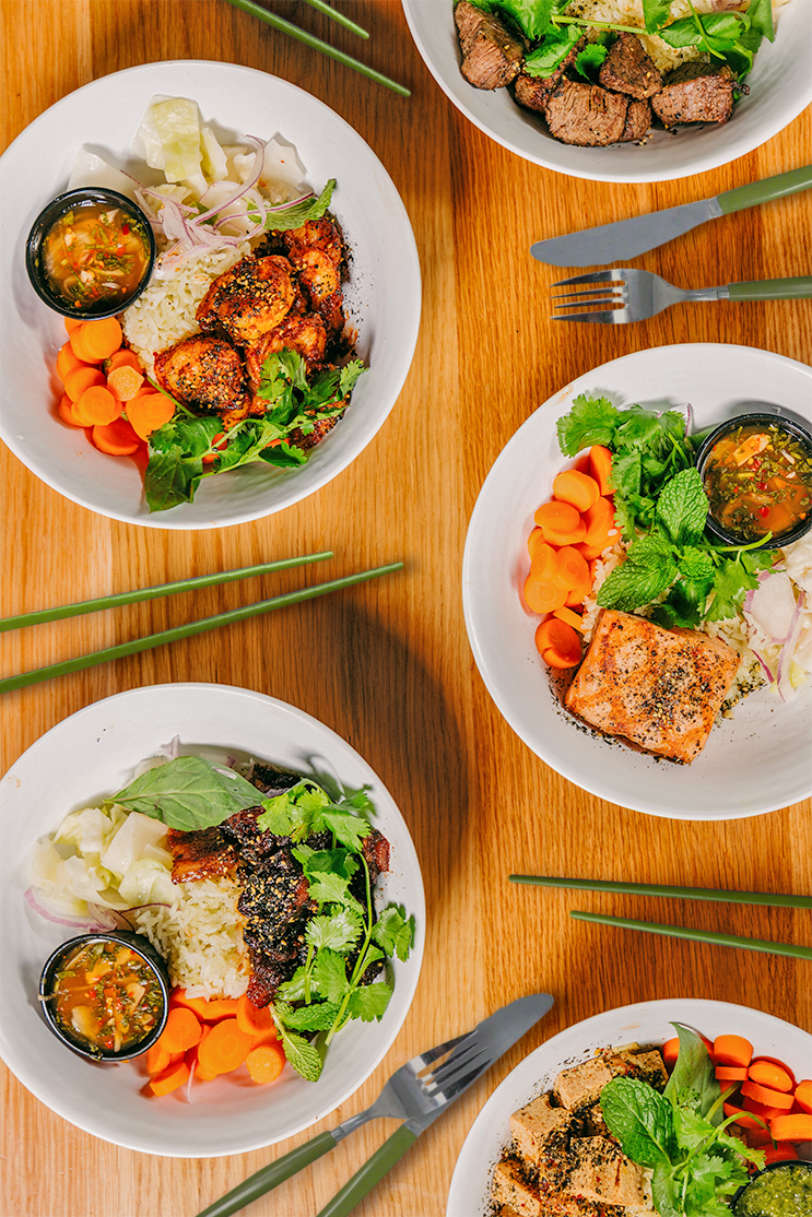 build your own rice bowl catering from loro